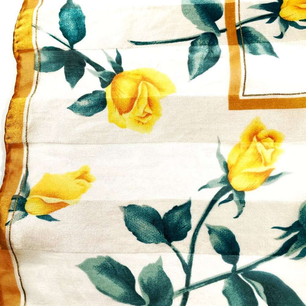 Vintage Yves Saint Laurent Silk Chiffon Scarf - Picture 6 of 12